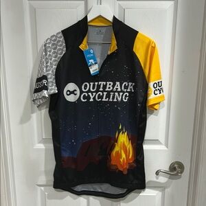 Men's XL Outback Cycling Multicolor Shirt. NEW Aussie